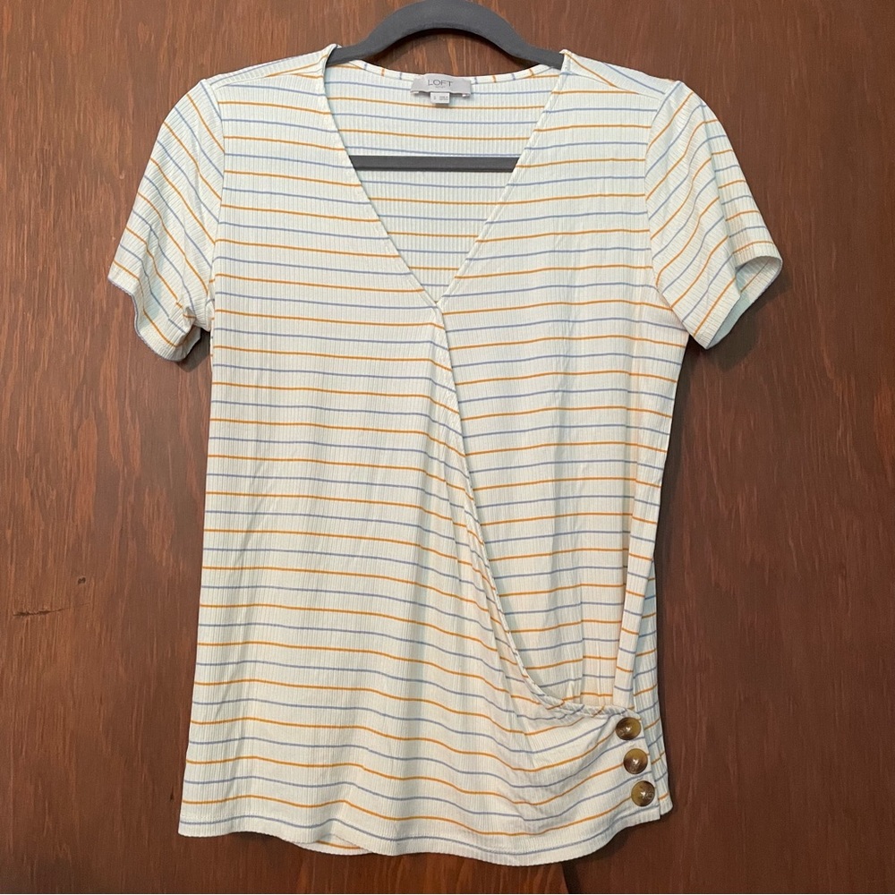 Striped Short Sleeve Top